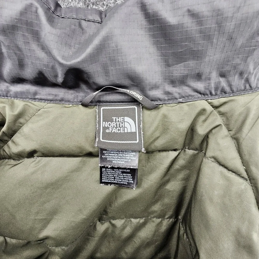 North Face Nupste‎ 550 Goose Down Puffer Vest Men Medium Black Full Zip Gorpcore